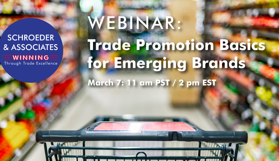 WEBINAR: Trade Promotion Basics for Emerging Brands